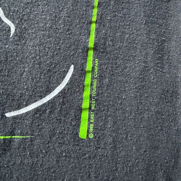 Vintage 1988 80s Bob Dylan Tour Rock Band G E Smith Tour Black T-Shirt Large - Picture 3 of 6